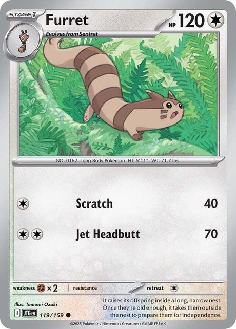 Furret 119/159 - Pokemon TCG Journey Together card