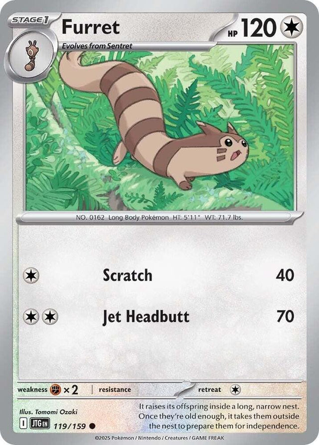 Furret 119/159 - Pokemon TCG Journey Together card