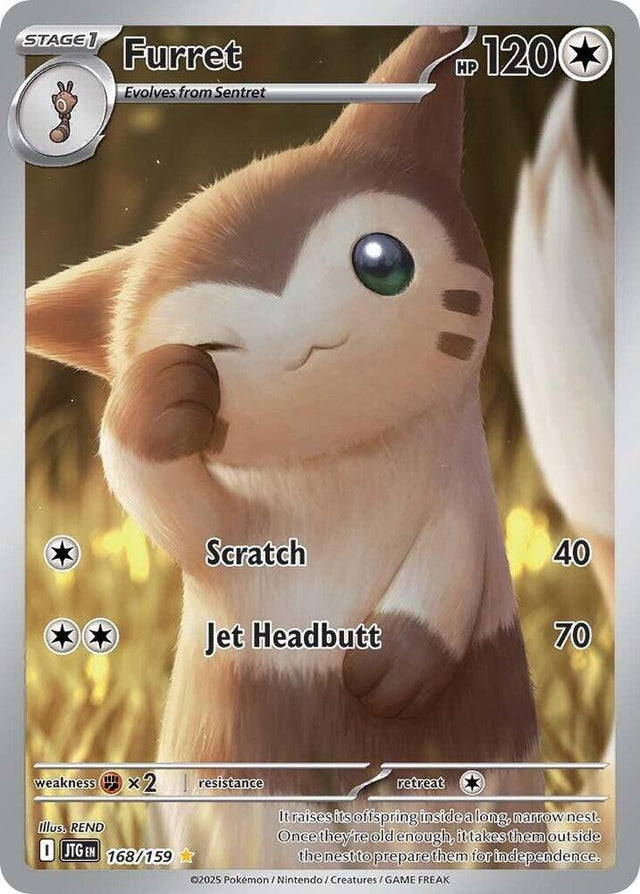 Furret 168/159 - Pokemon TCG Journey Together card