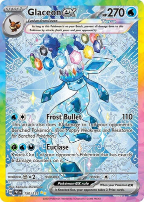 Glaceon ex 150/131 - Standard card artwork - Pokemon TCG Prismatic Evolutions card