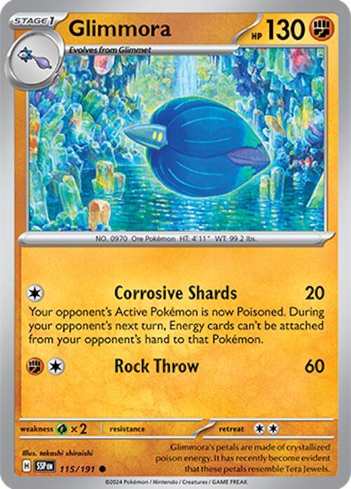 Glimmora 115/191 - Pokemon TCG Surging Sparks card