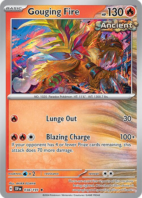 Gouging Fire 038/191 - Pokemon TCG Surging Sparks card