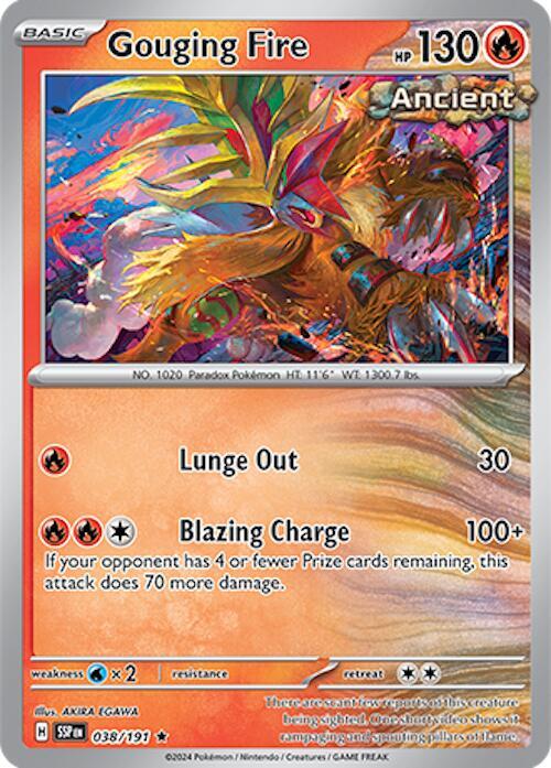 Gouging Fire 038/191 - Pokemon TCG Surging Sparks card