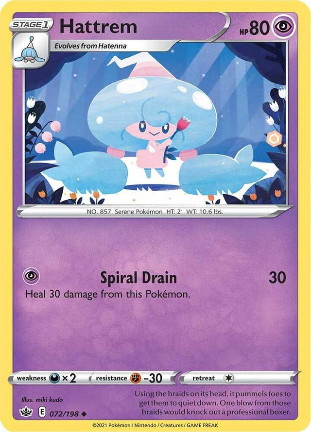 Hattrem 072 - Pokemon TCG Chilling Reign card