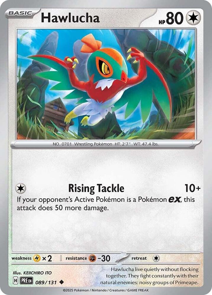 Hawlucha 089/131 - Standard card artwork - Pokemon TCG Prismatic Evolutions card