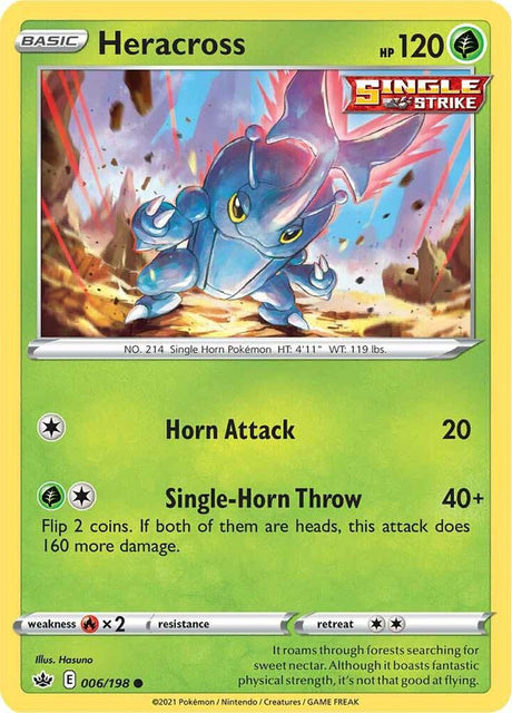 Heracross 006 - Pokemon TCG Chilling Reign card