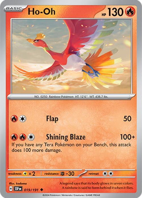 Ho-Oh 019/191 - Pokemon TCG Surging Sparks card