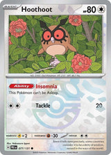 Hoothoot 077/131 - Master Ball Reverse Holo - Pokemon TCG Prismatic Evolutions card