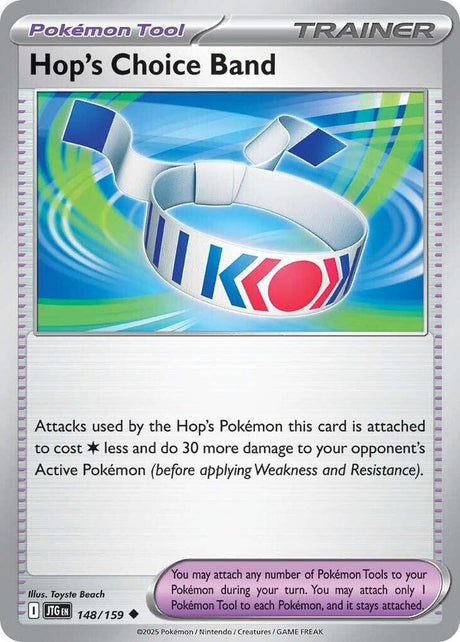 Hop's Choice Band 148/159 - Pokemon TCG Journey Together card