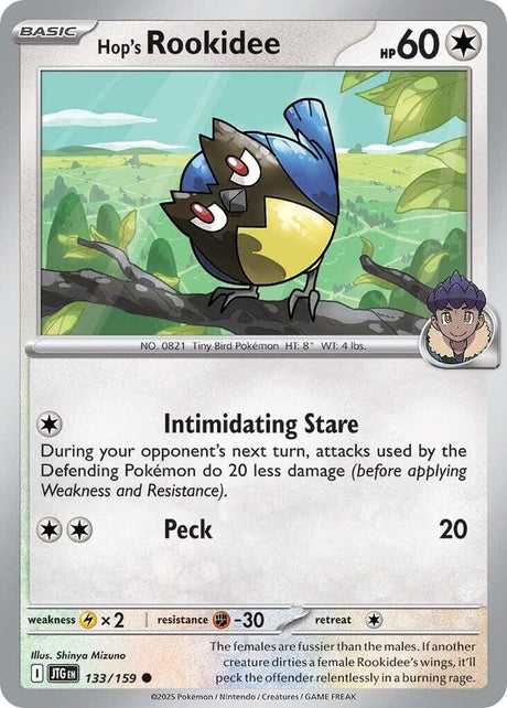 Hop's Rookidee 133/159 - Pokemon TCG Journey Together card