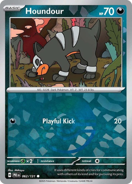 Houndour 062/131 - Poké Ball Reverse Holo - Pokemon TCG Prismatic Evolutions card