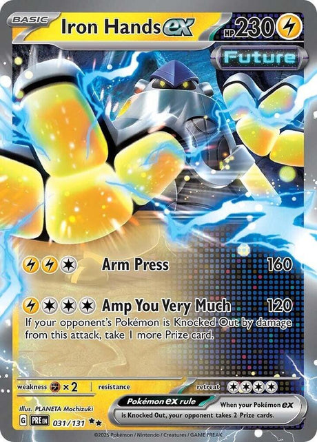 Iron Hands ex 031/131 - Standard card artwork - Pokemon TCG Prismatic Evolutions card