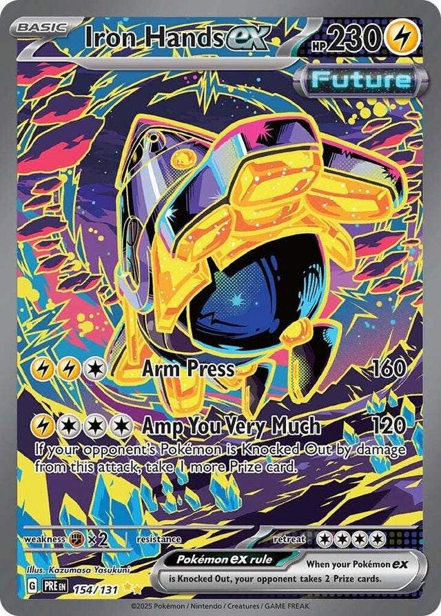 Iron Hands ex 154/131 - Standard card artwork - Pokemon TCG Prismatic Evolutions card