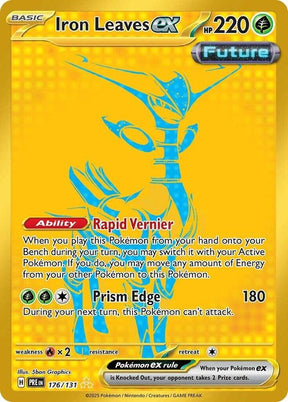 Iron Leaves ex 176/131 - Standard card artwork - Pokemon TCG Prismatic Evolutions card