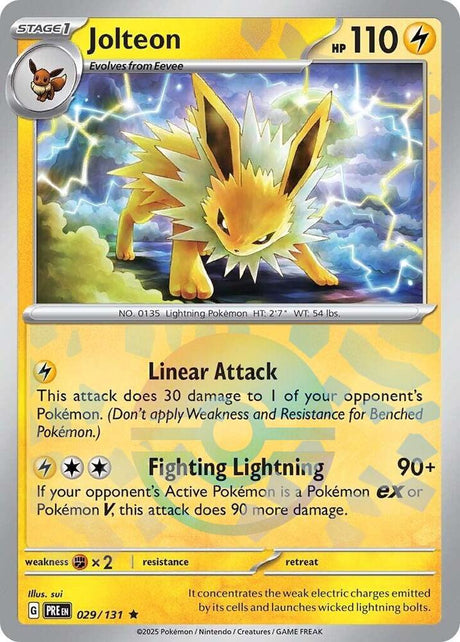 Jolteon 029/131 - Poké Ball Reverse Holo - Pokemon TCG Prismatic Evolutions card
