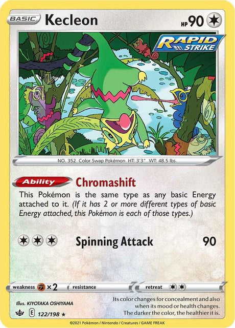Kecleon 122 - Pokemon TCG Chilling Reign card