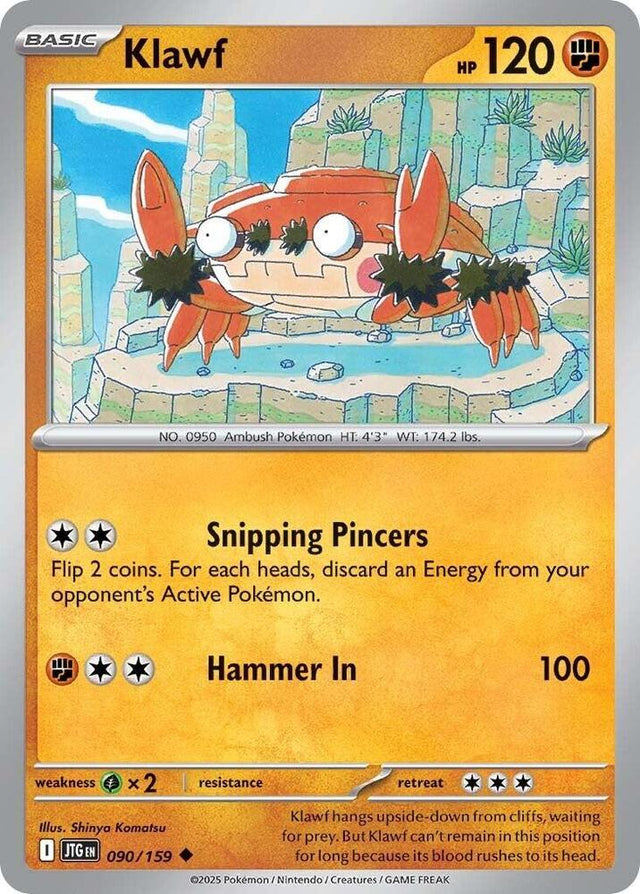 Klawf 090/159 - Pokemon TCG Journey Together card