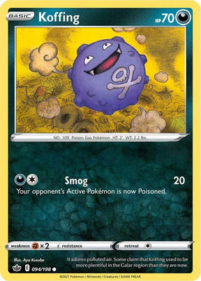 Koffing 094 - Pokemon TCG Chilling Reign card