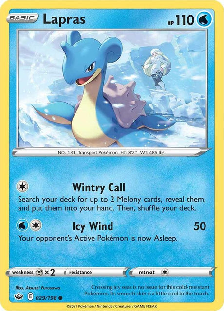 Lapras 029 - Pokemon TCG Chilling Reign card