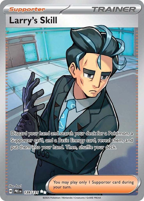 Larry's Skill 139/131 - Standard card artwork - Pokemon TCG Prismatic Evolutions card
