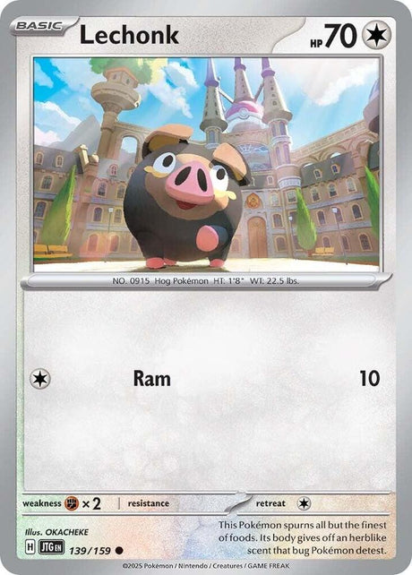 Lechonk 139/159 - Pokemon TCG Journey Together card