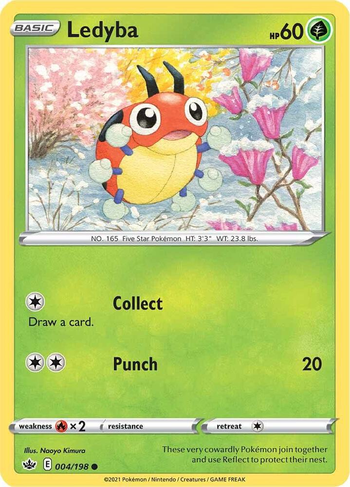 Ledyba 004 - Pokemon TCG Chilling Reign card
