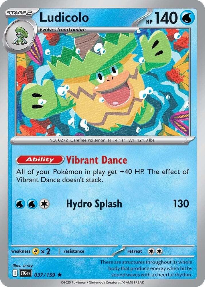Ludicolo 037/159 - Pokemon TCG Journey Together card