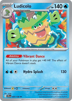 Ludicolo 037/159 - Pokemon TCG Journey Together card