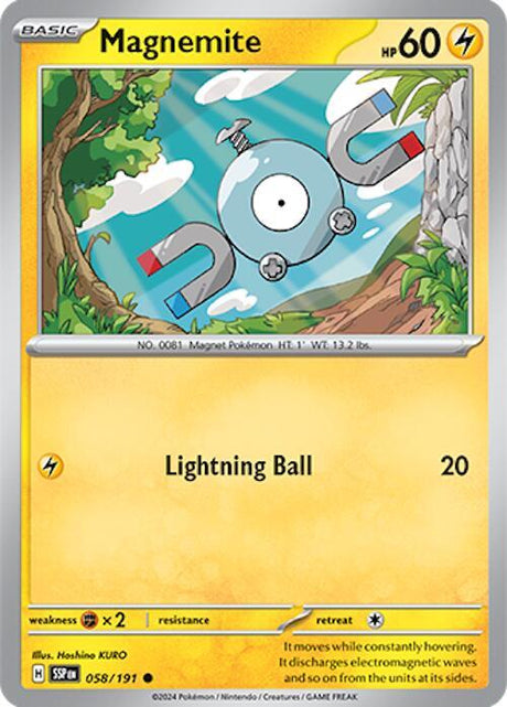 Magnemite 058/191 - Pokemon TCG Surging Sparks card