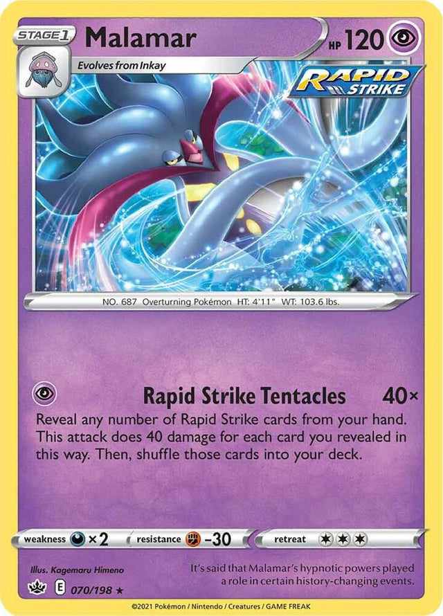 Malamar 070 - Pokemon TCG Chilling Reign card