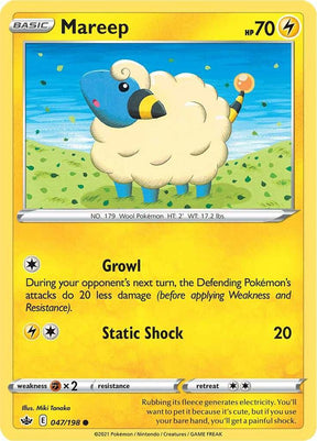 Mareep 047 - Pokemon TCG Chilling Reign card