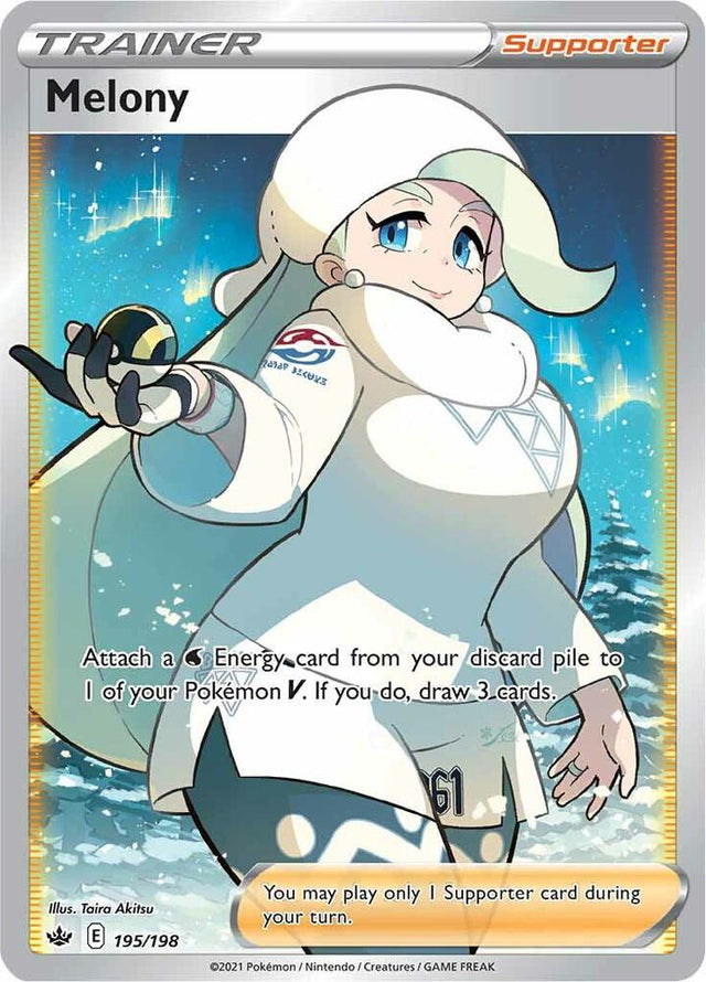 Melony (Full Art) 195 - Pokemon TCG Chilling Reign card