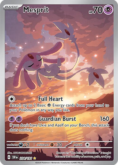 Mesprit 204/191 - Pokemon TCG Surging Sparks card