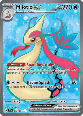 Milotic ex 217/191 - Pokemon TCG Surging Sparks card
