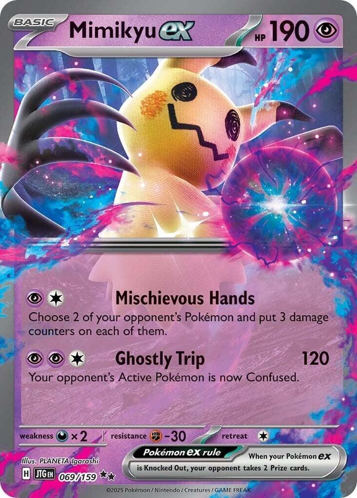 Mimikyu ex 069/159 - Pokemon TCG Journey Together card