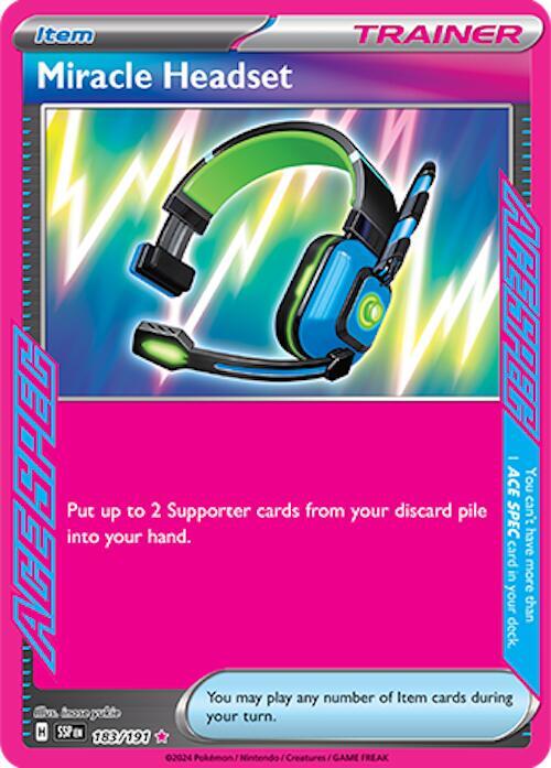 Miracle Headset 183/191 - Pokemon TCG Surging Sparks card