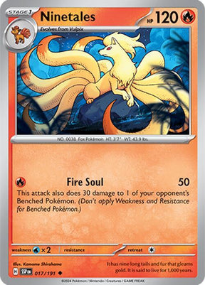 Ninetales 017/191 - Pokemon TCG Surging Sparks card
