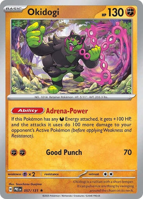 Okidogi 057/131 - Standard card artwork - Pokemon TCG Prismatic Evolutions card