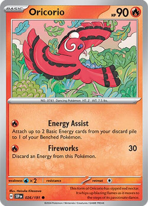 Oricorio 026/191 - Pokemon TCG Surging Sparks card