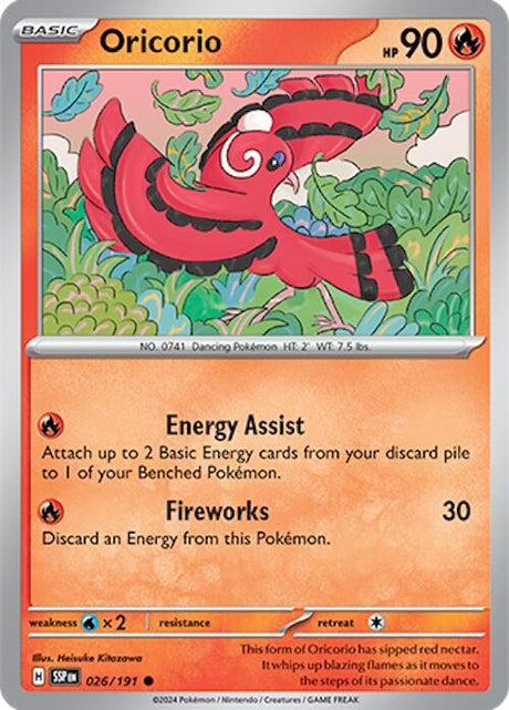 Oricorio 026/191 - Pokemon TCG Surging Sparks card