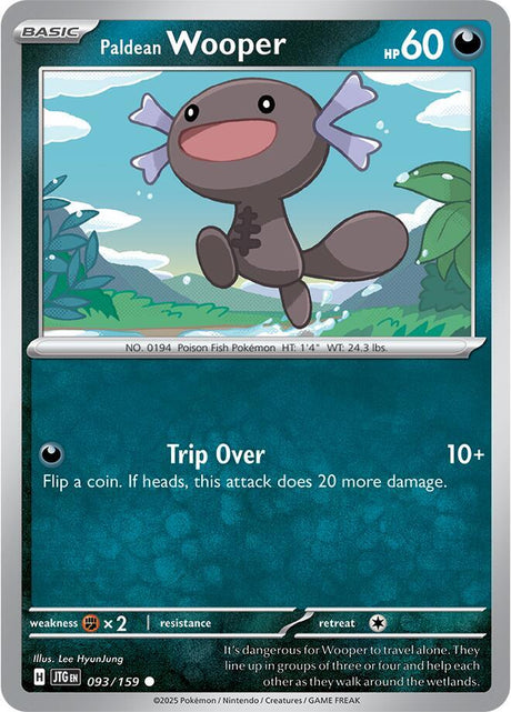 Paldean Wooper 093/159 - Pokemon TCG Journey Together card