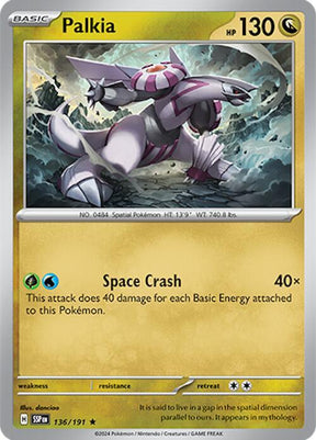 Palkia 136/191 - Pokemon TCG Surging Sparks card
