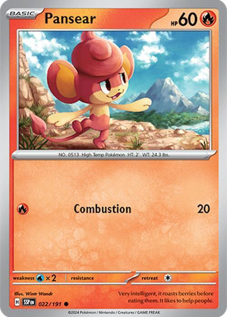Pansear 022/191 - Pokemon TCG Surging Sparks card