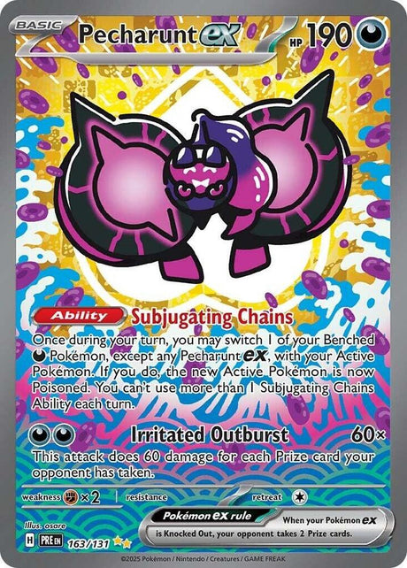 Pecharunt ex 163/131 - Standard card artwork - Pokemon TCG Prismatic Evolutions card