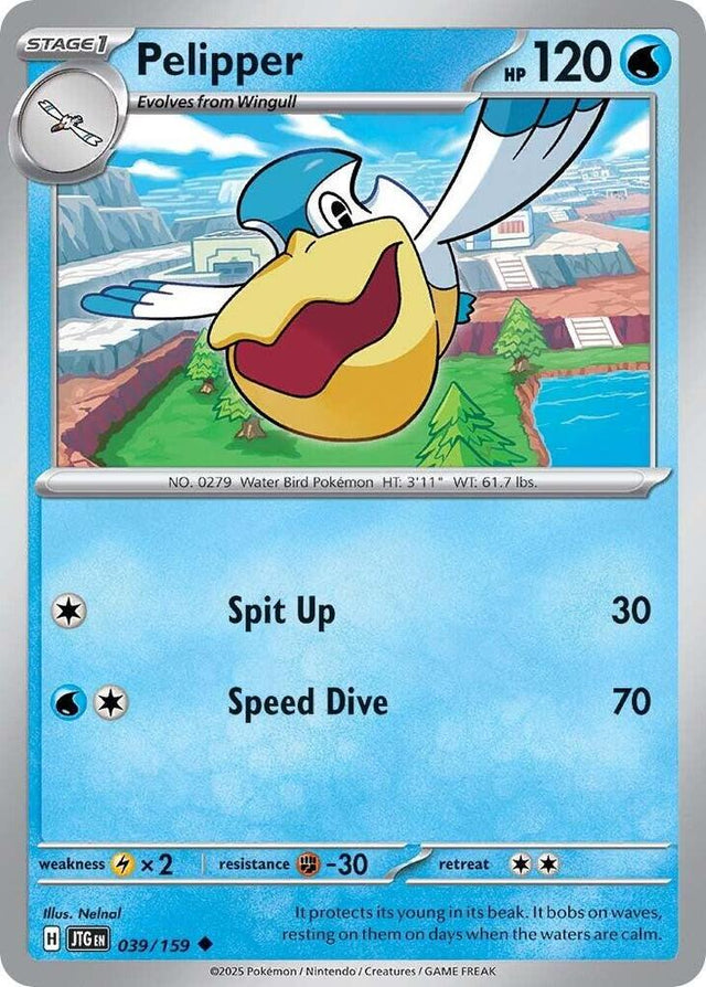 Pelipper 039/159 - Pokemon TCG Journey Together card