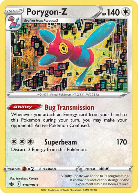 Porygon-Z 118 - Pokemon TCG Chilling Reign card