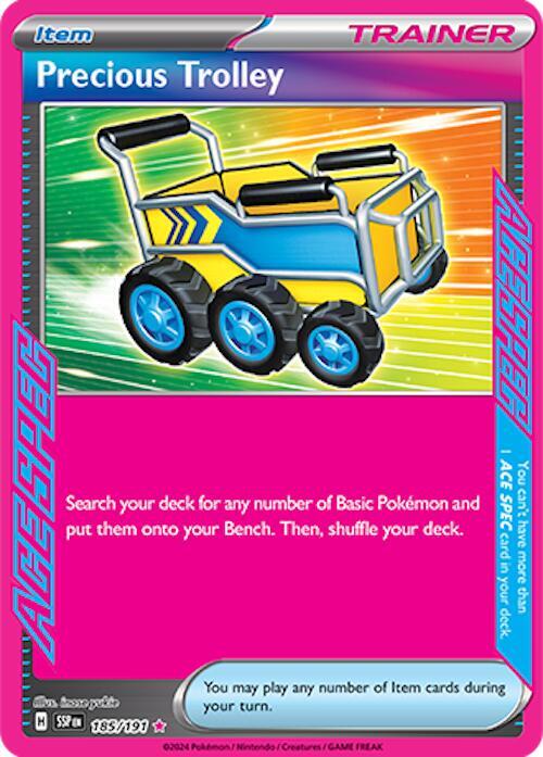 Precious Trolley 185/191 - Pokemon TCG Surging Sparks card
