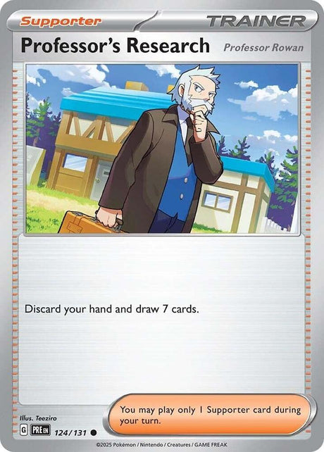 Professor's Research 124/131 - Standard card artwork - Pokemon TCG Prismatic Evolutions card