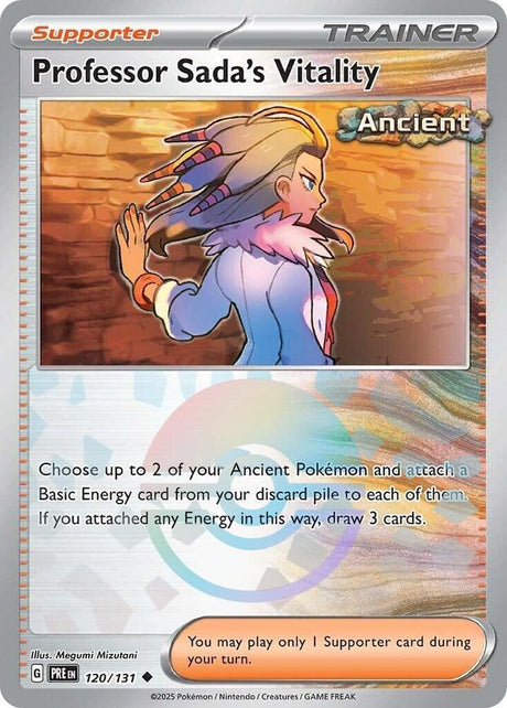 Professor Sada's Vitality 120/131 - Poké Ball Reverse Holo - Pokemon TCG Prismatic Evolutions card