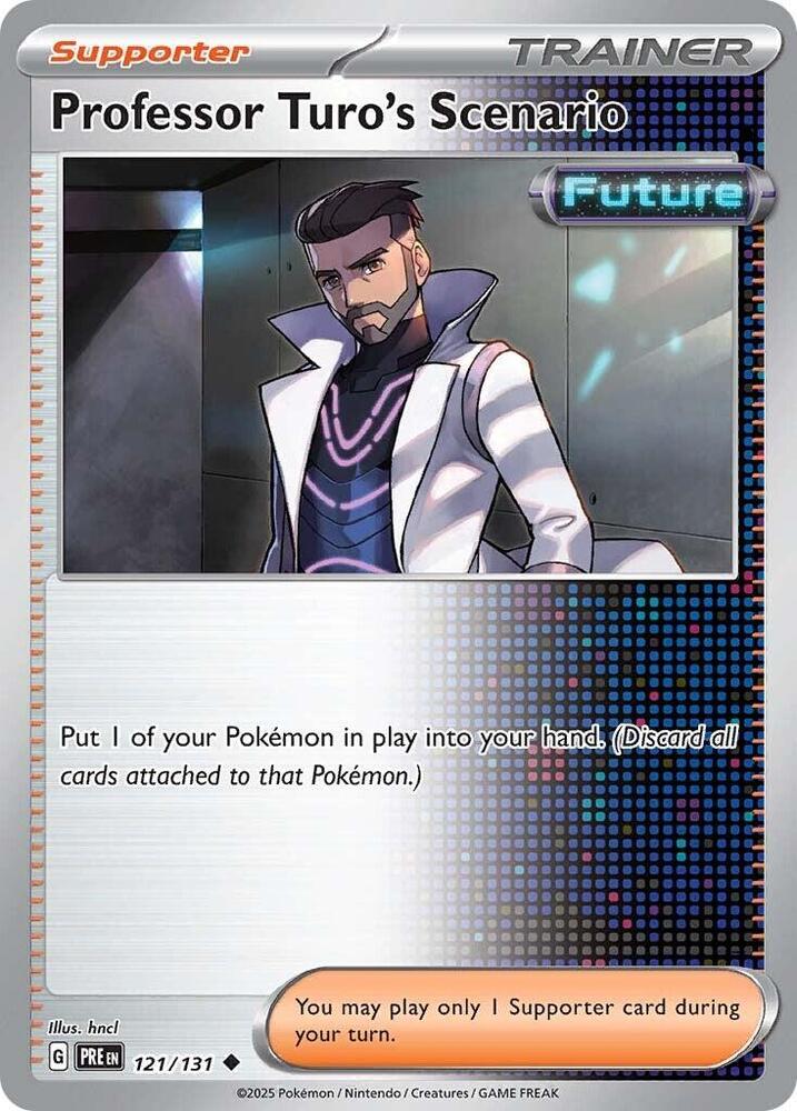 Professor Turo's Scenario 121/131 - Standard card artwork - Pokemon TCG Prismatic Evolutions card